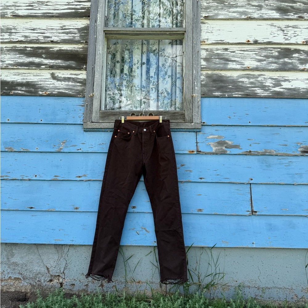 Levi's Brown Cropped Jeans